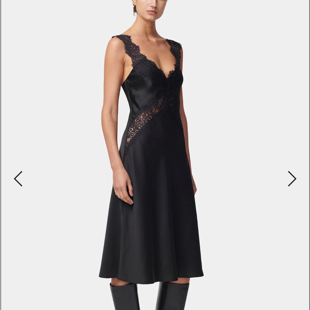 Hansel&Gretel Lucille Midi Dress Black Sz M
